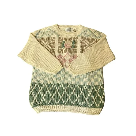 Vintage Shenanigans Sweater Womens M Used Knitted by Hand - Picture 12 of 16